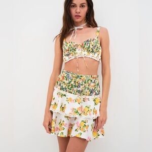 Rosalyn Top & Skirt set - For Love And Lemons size S